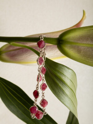 PULSEIRA RUBI PRATA 925