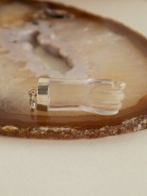 PINGENTE AUTORAL FIGA QUARTZO TRANSPARENTE