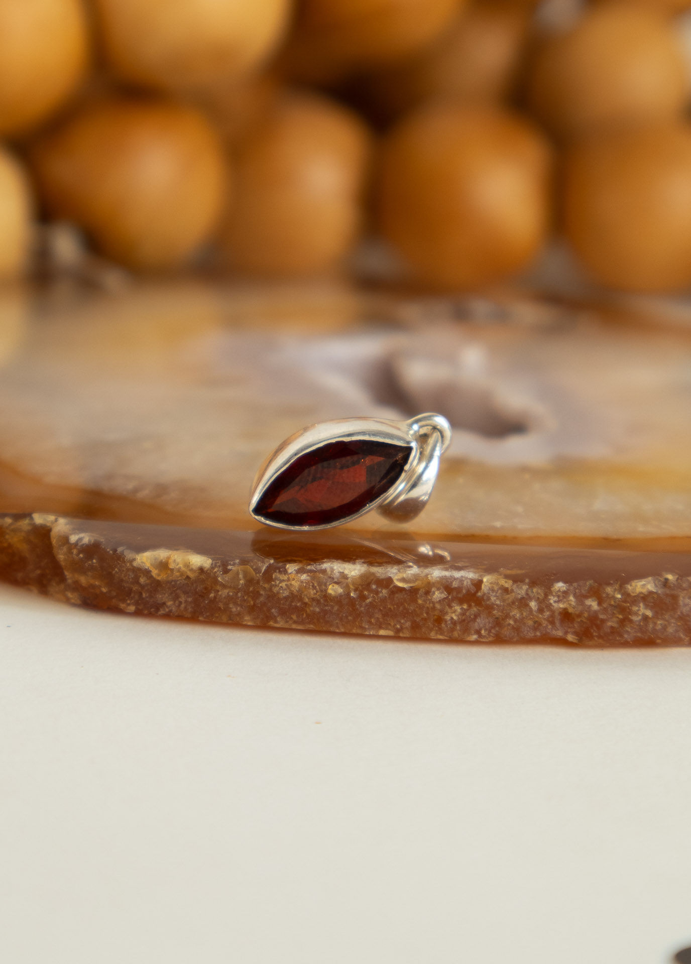 PINGENTE GRANADA PRATA 925